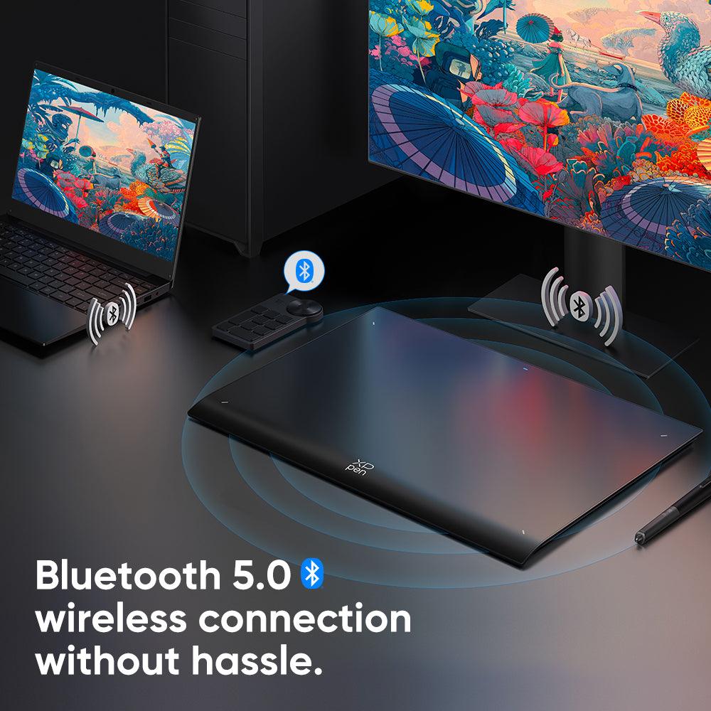Bluetooth 5.0 wireless connection on Deco Pro (Gen 2) Graphic Tablet by XPPen