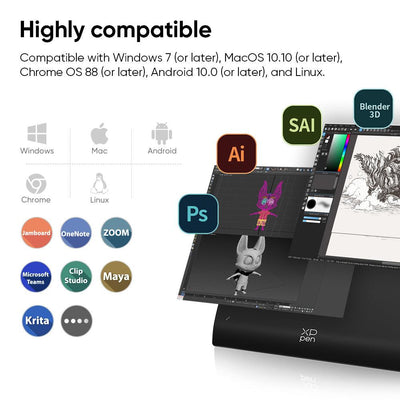 Compatibility of Deco Pro (Gen 2) Graphic Tablet with different softwares