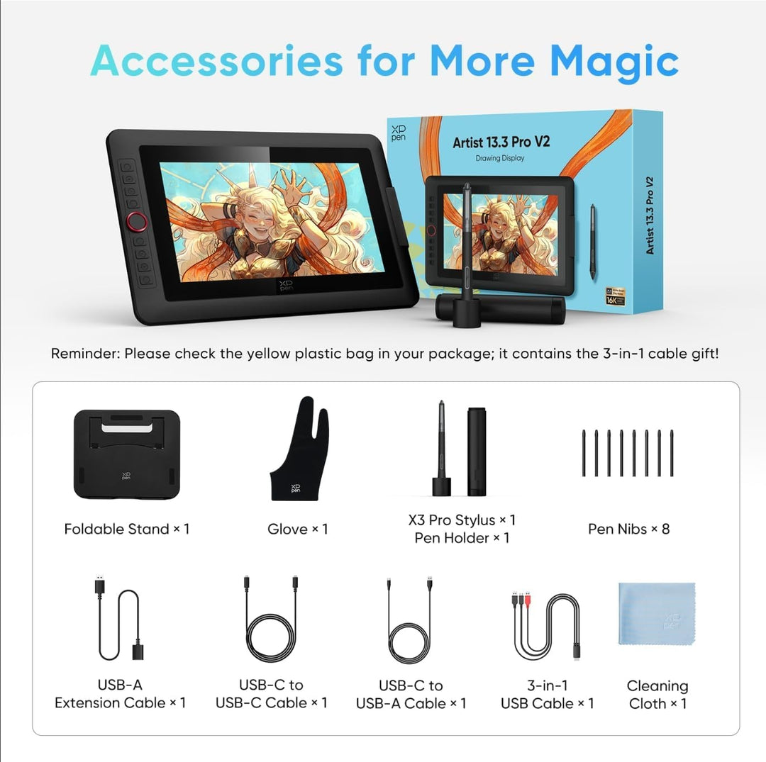 XPPen Artist 13.3 Pro V2 Drawing Display | XPPen – XPPen India