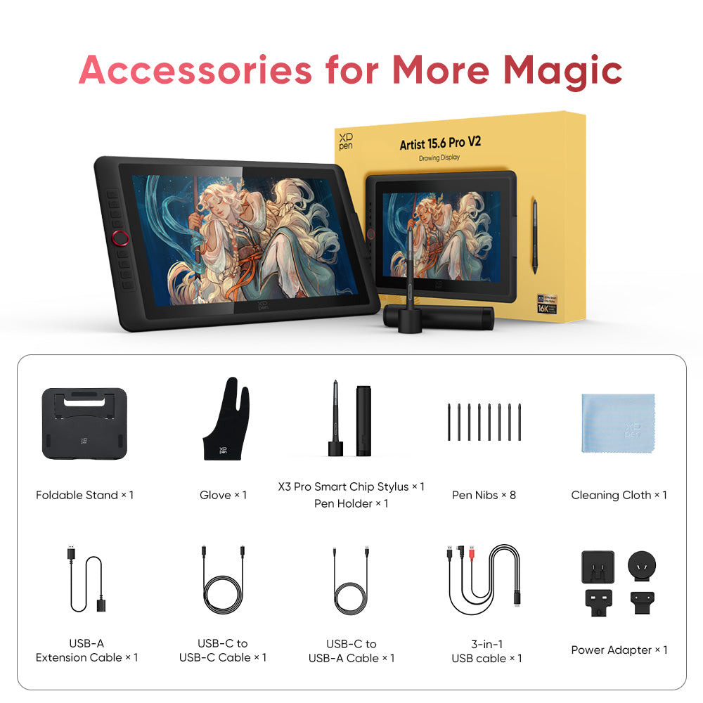 XPPen Artist 15.6 Pro V2 Drawing Display | XPPen – XPPen India