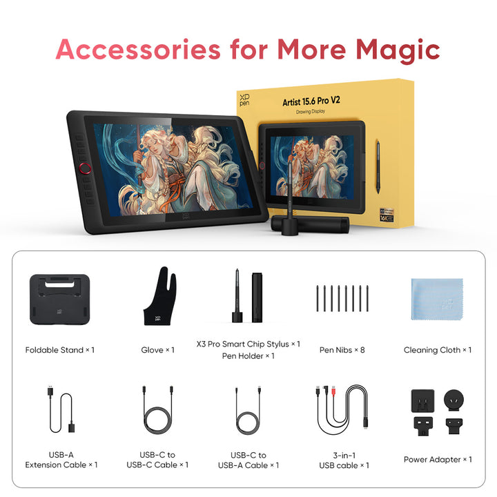 XPPen Artist 15.6 Pro V2 Drawing Display | XPPen – XPPen India
