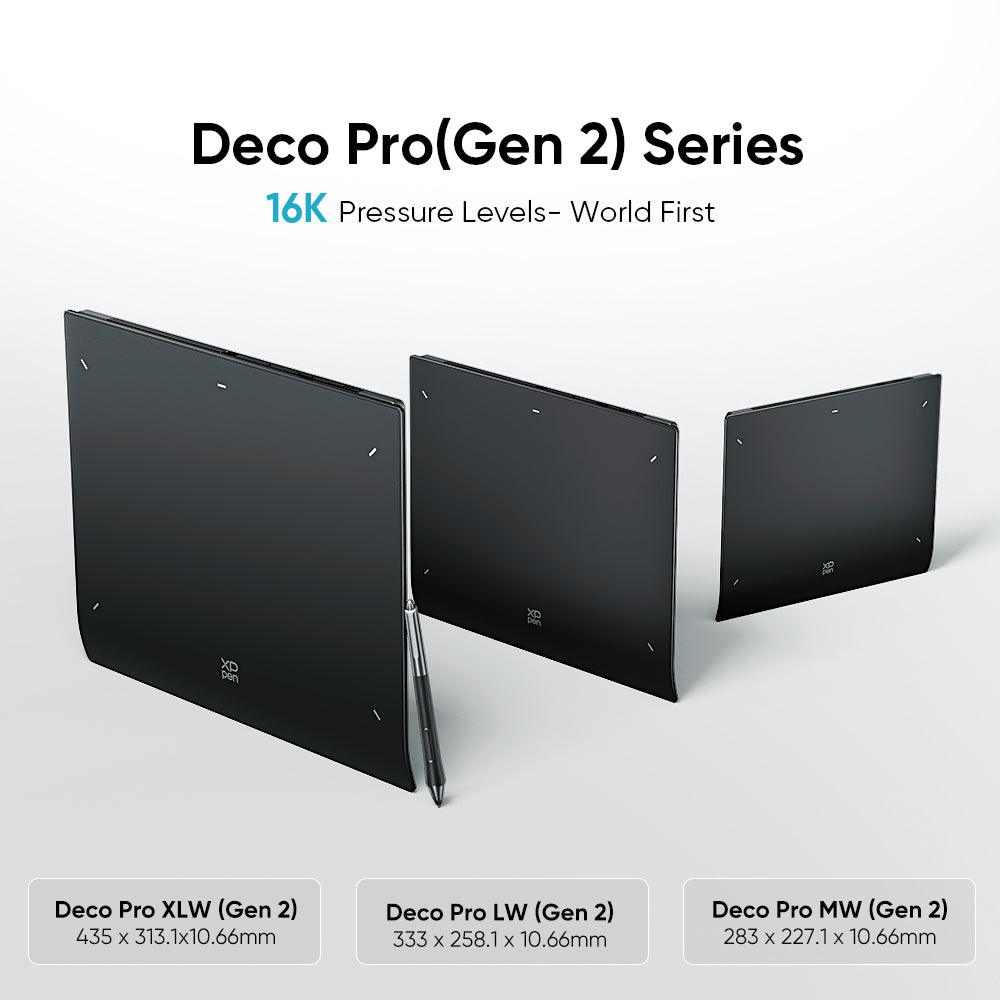 XPPen Deco Pro MW, LW, and XLW Gen 2 Drawing Tablets | XPPen