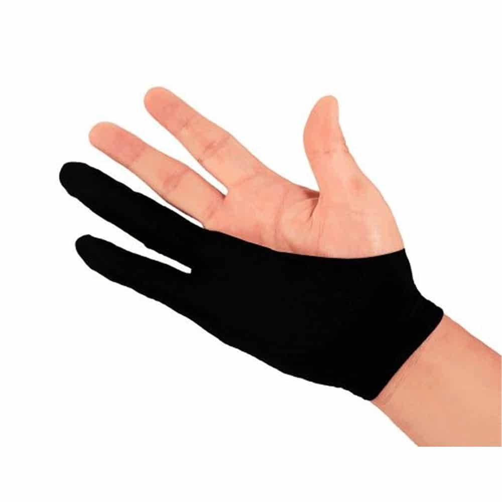 3Layer Palm Rejection Drawing Glove For Graphics Drawing Table 2Finger  Anti-Fouling Both For Right And Left Hand Drawing Gloves - AliExpress
